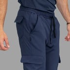 Jogger Est. 910 Quirúrgico Azul Marino Hombre Super Stretch, Scrubs Est. 910