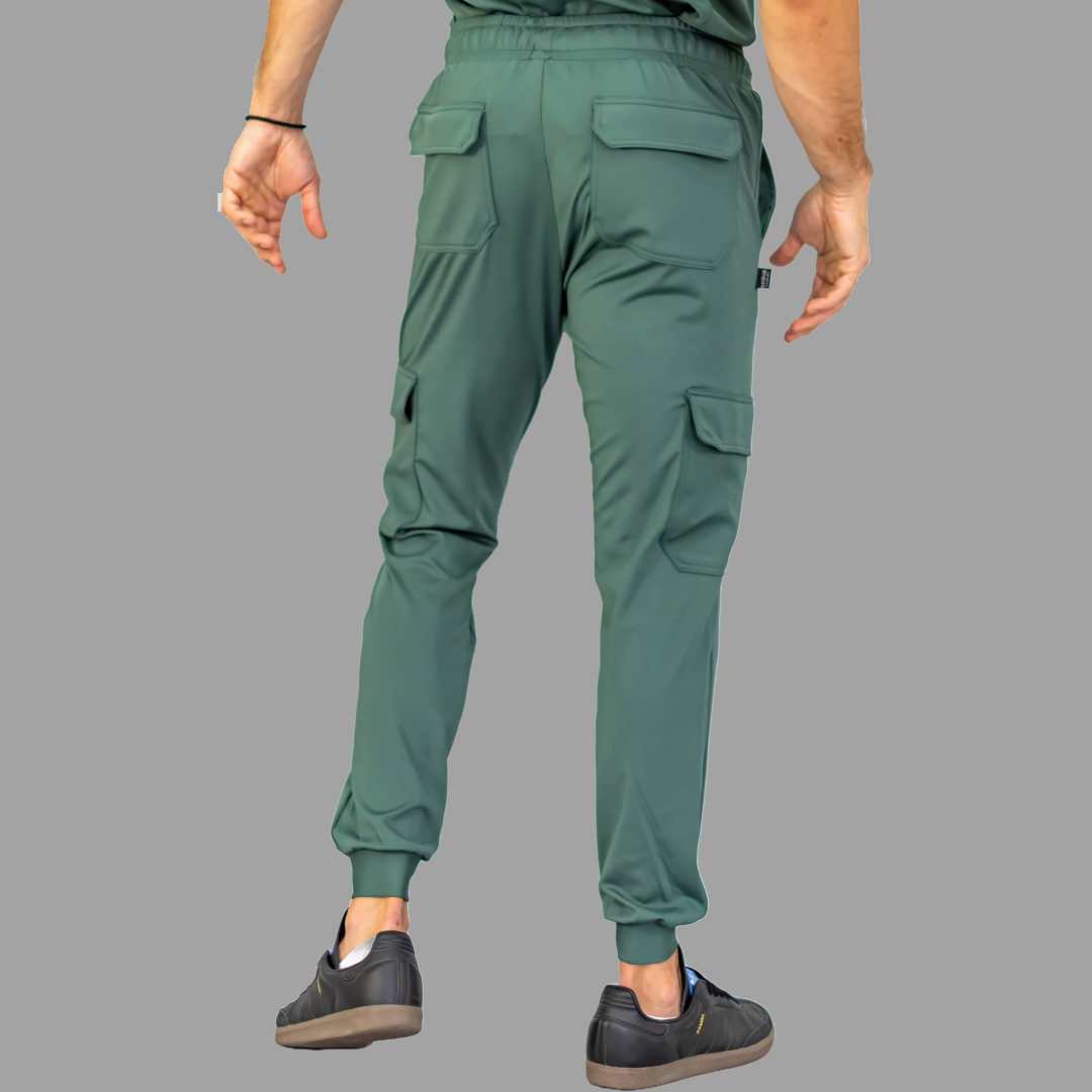 Jogger Est. 910 Quirurgico Hombre Verde Pino Super Stretch, Scrubs 910