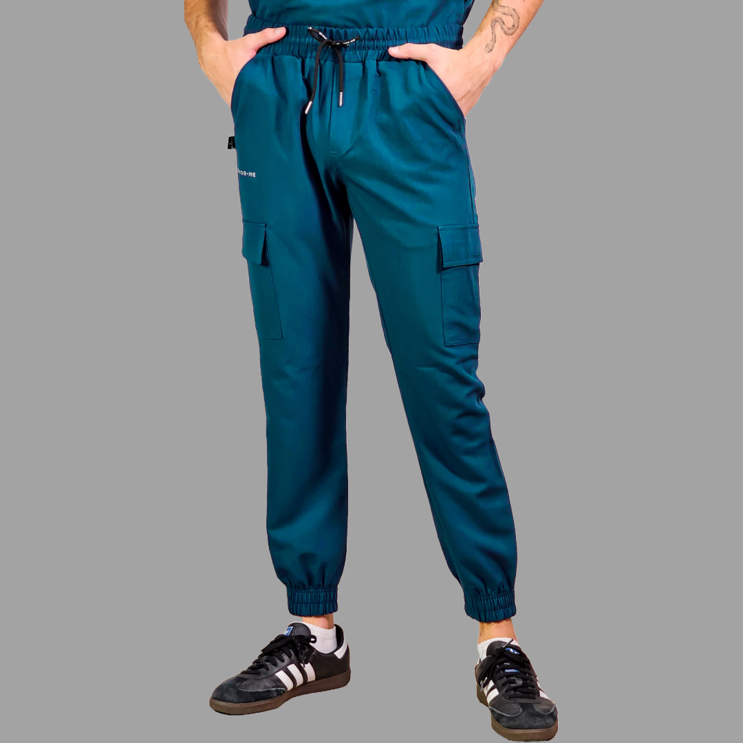 Jogger Quirurgico Antifluido Hombre Azul Caribe, Scrubs 300