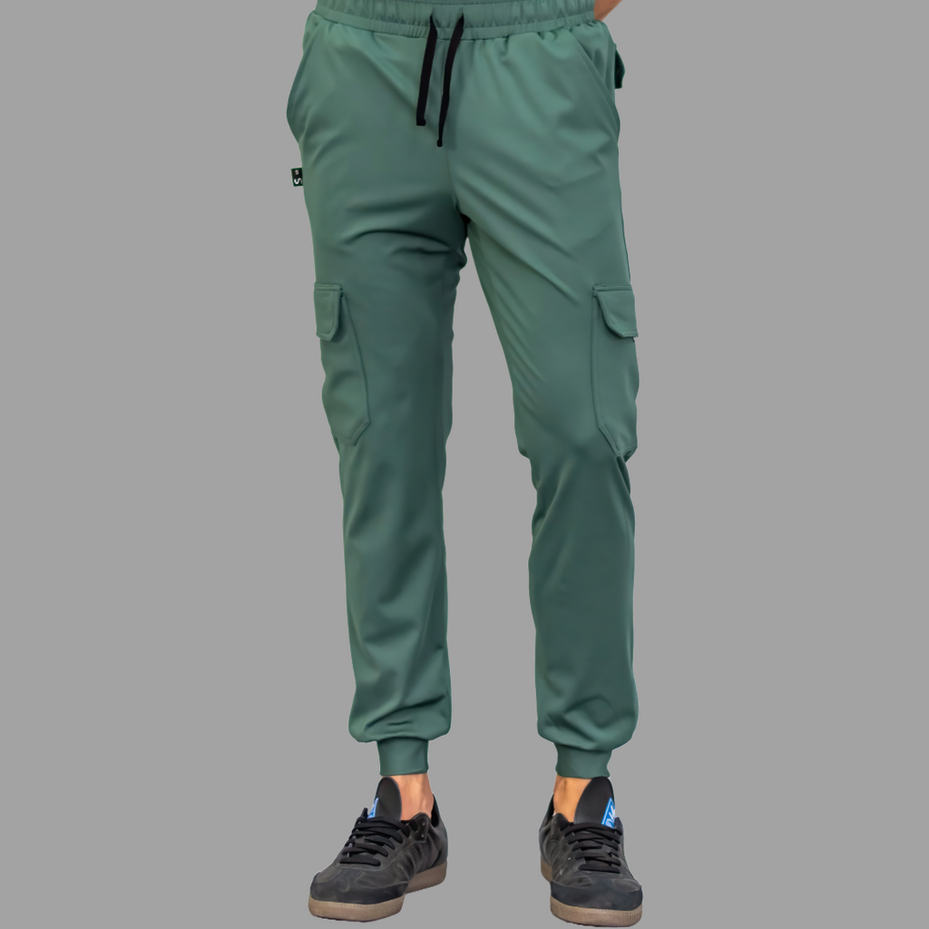 Jogger Quirurgico Hombre Verde Pino Super Stretch, Scrubs 910