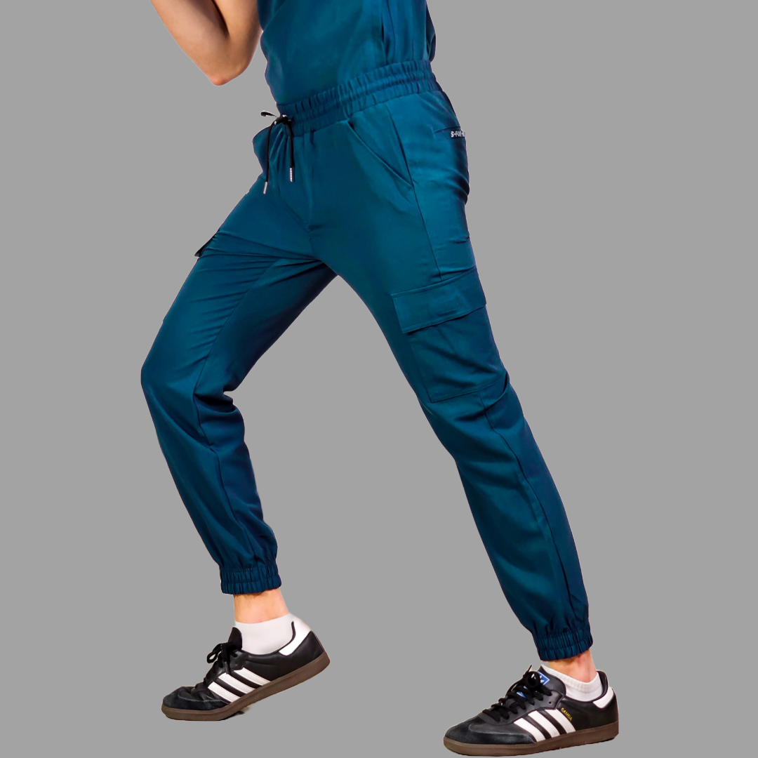 Jogger Quirurgico Antifluido Hombre Azul Caribe, Scrubs 300