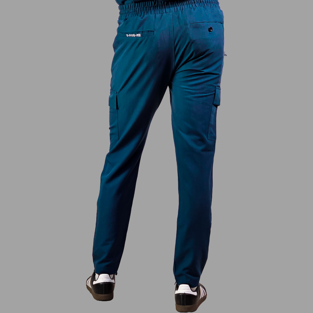 Pantalon Quirurgico Antifluido Hombre Azul Caribe, Scrubs 300
