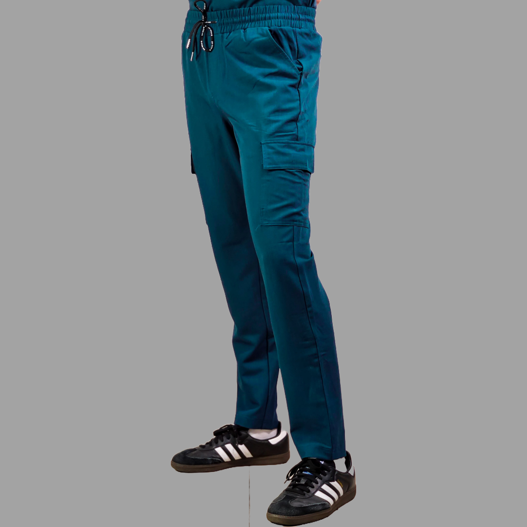 Pantalon Quirurgico Antifluido Hombre Azul Caribe, Scrubs 300