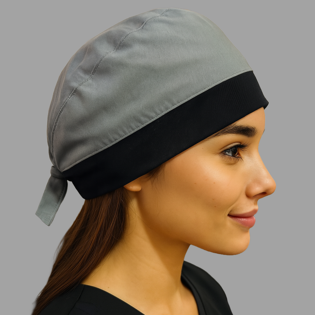 Gorro Quirúrgico Gris Stretch Unisex