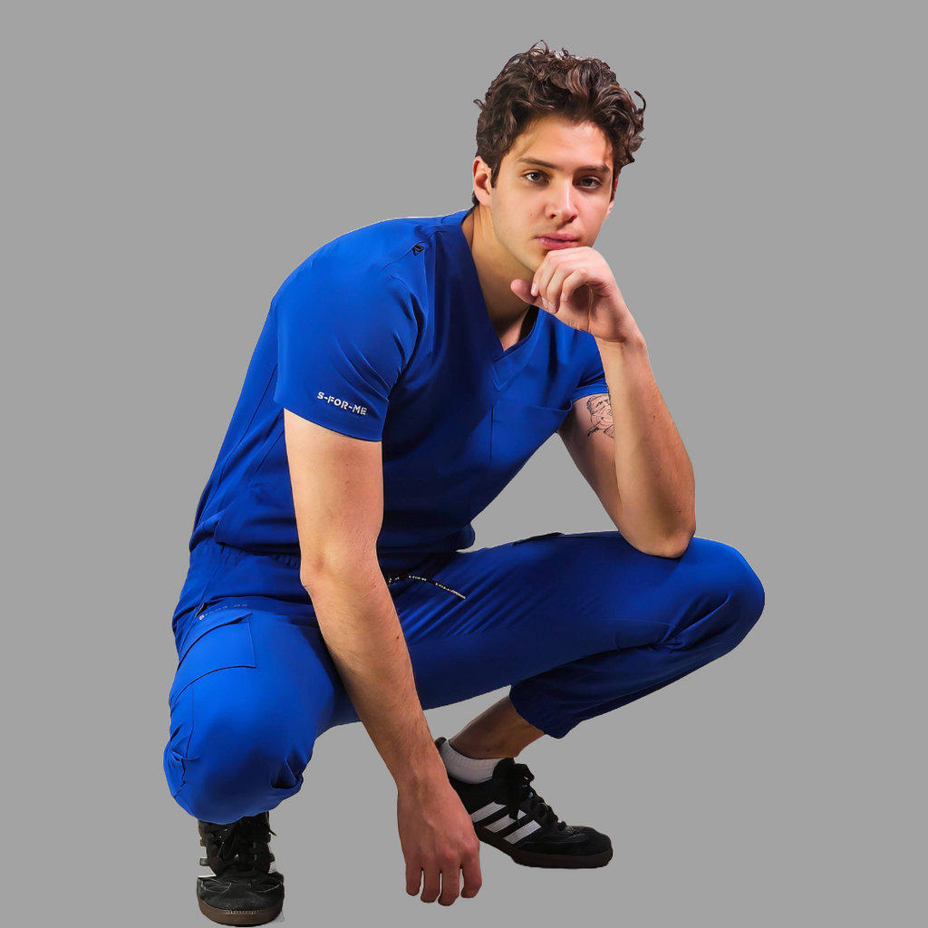 Jogger Quirurgico Antifluido Hombre Azul Rey, Scrubs 300