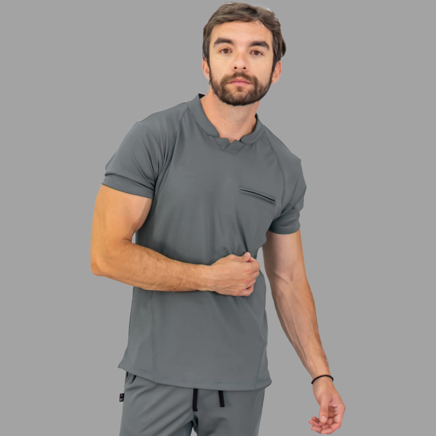 Filipina Est. 910 Quirúrgica Hombre Gris Medio, Scrubs 910 Super Stretch
