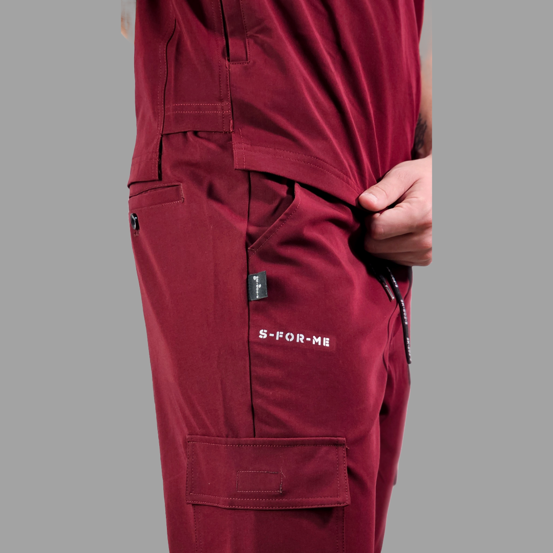 Conjunto Quirúrgico Antifluido Hombre – Estilo 300 Vino