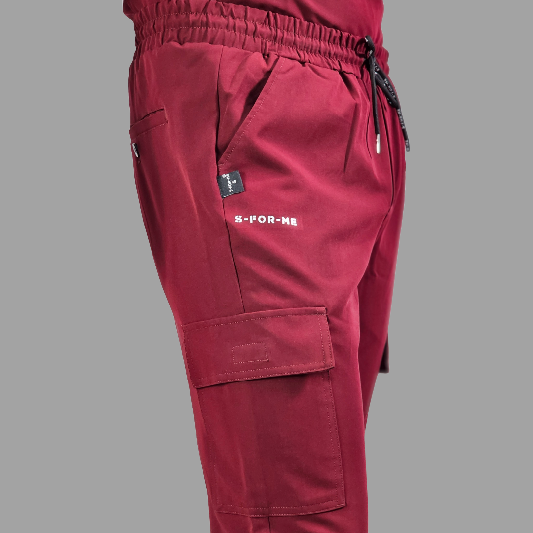 Jogger Quirurgico Antifluido Hombre Vino, Scrubs 300