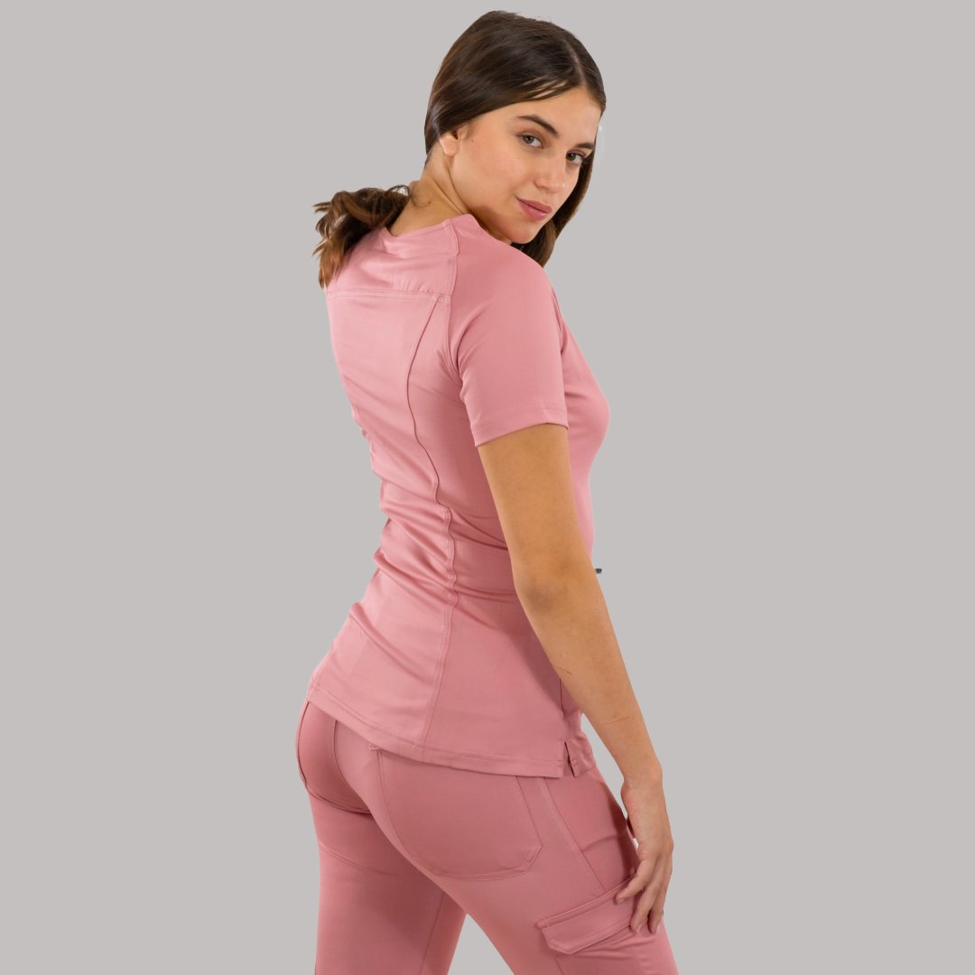 Filipina 901 Quirúrgica Mujer Slim Fit Dark Pink, Super Stretch — vista adicional