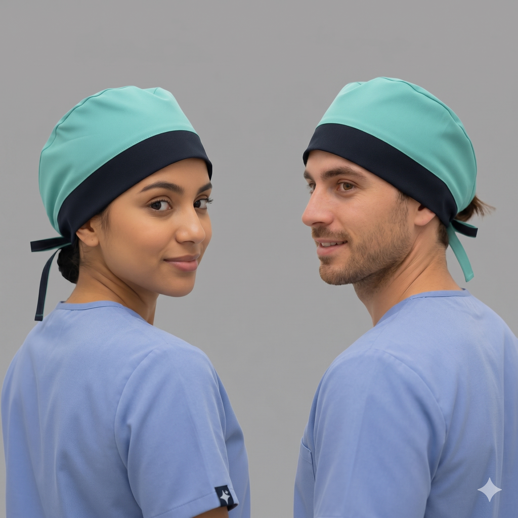 Gorro Quirúrgico Azul Agua Unisex