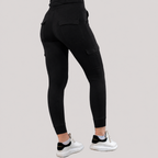 Pantalón quirúrgico negro mujer modelo 901 Super Stretch — vista trasera completa