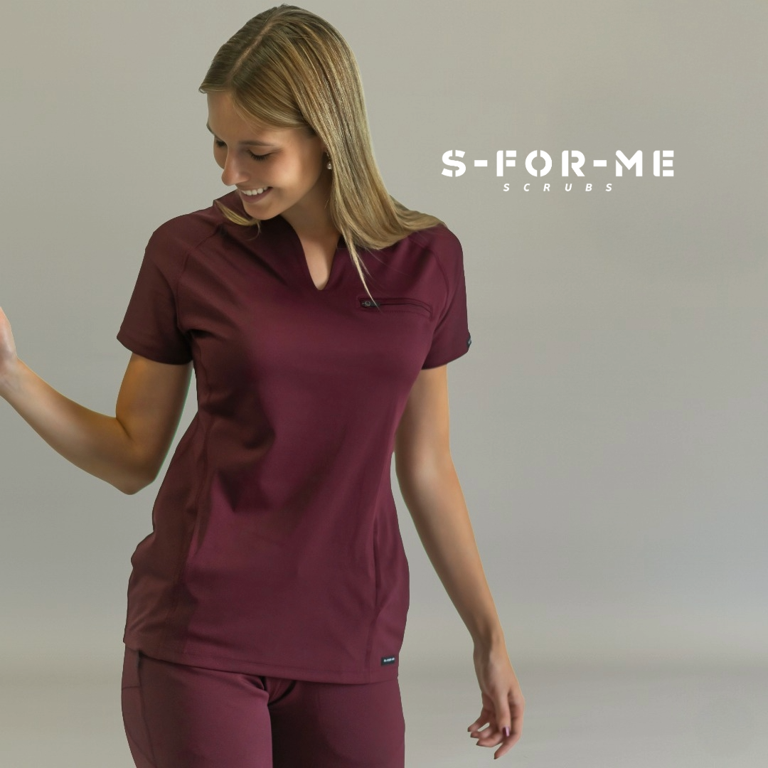uniforme quirurgico mujer color vino