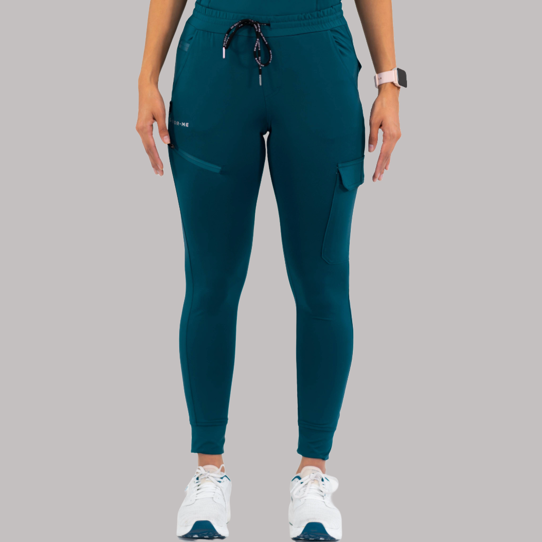 Jogger Quirúrgico Mujer Super Stretch Azul Caribe, Scrubs 905