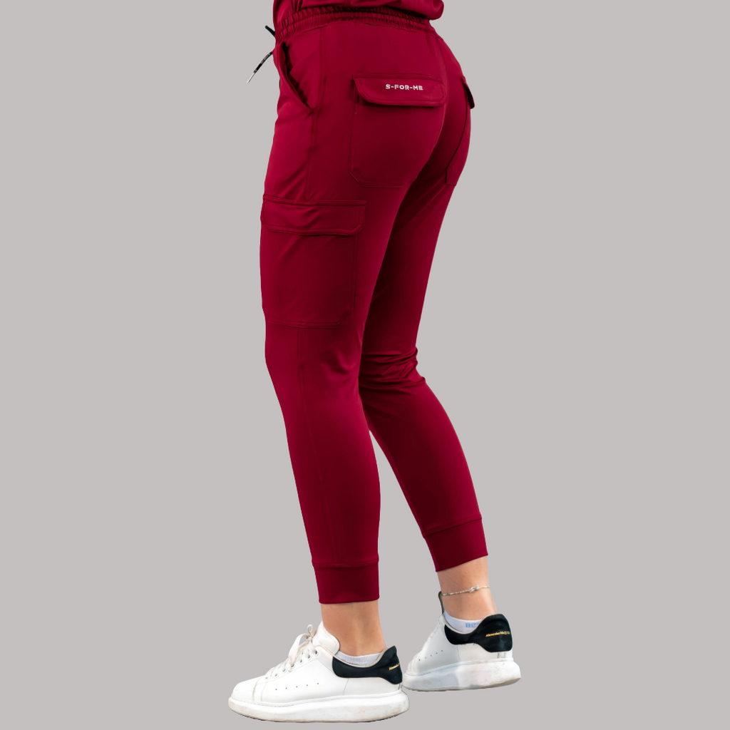 Jogger Unisex Quirúrgico Super Stretch Vino, Scrubs 905