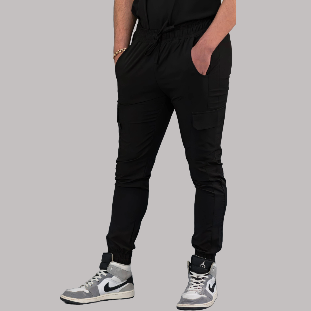 Jogger Quirúrgico Skinny, Negro F.W Hombre, Scrubs