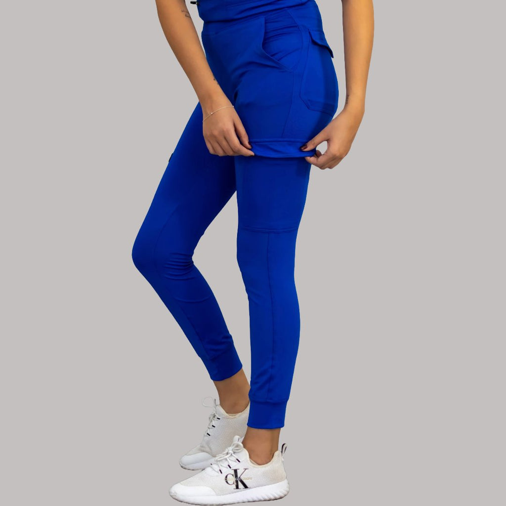 Vista trasera del jogger quirurgico azul rey mujer Estilo 901 Sandel Medica