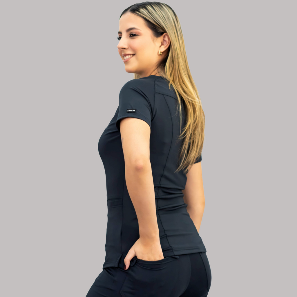 Conjunto Quirúrgico Mujer – Estilo 901 Negro | Super Stretch