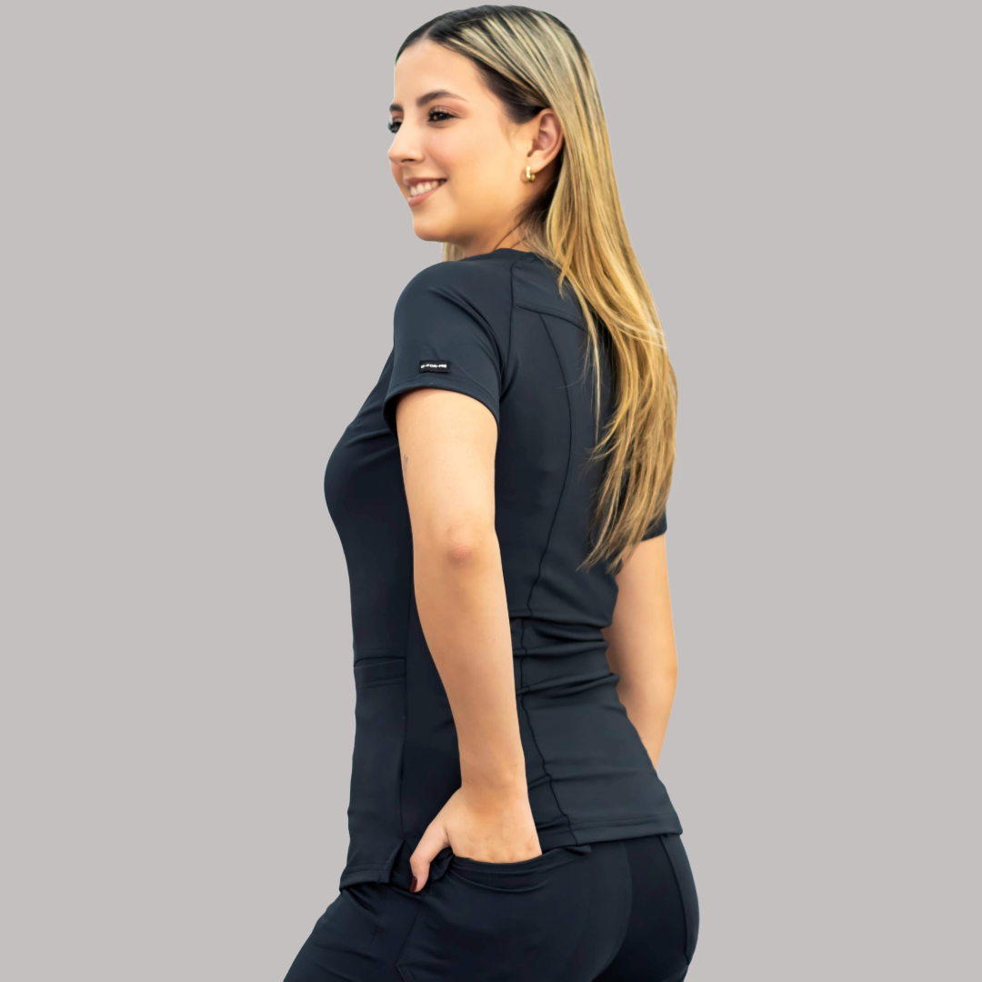 Conjunto Quirúrgico Mujer – Estilo 901 Negro | Super Stretch