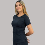 Filipina quirúrgica negra mujer Estilo 901 con bolsillo zipper detalle frontal