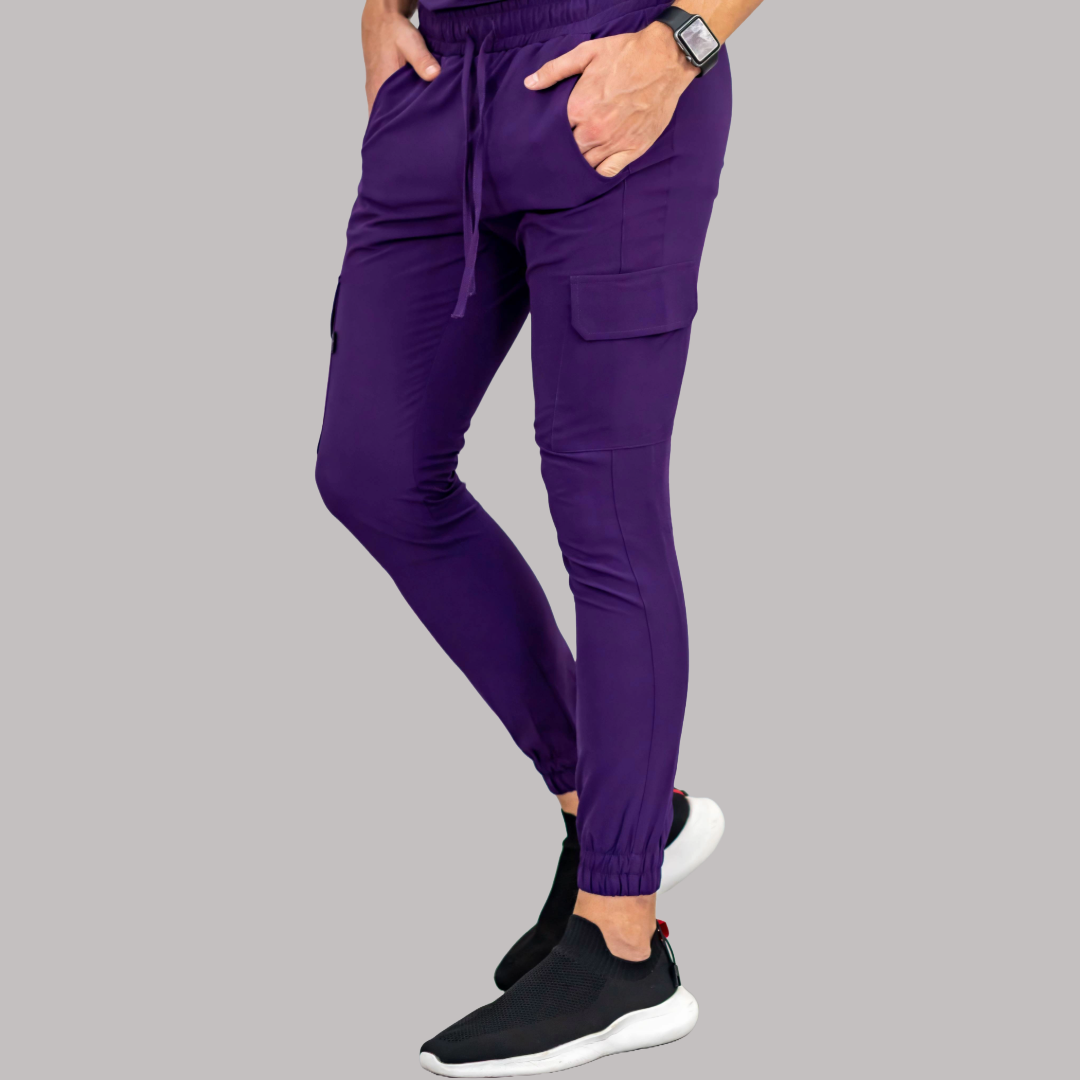 Jogger Quirúrgico Skinny, Morado F.W Hombre, Scrubs 520