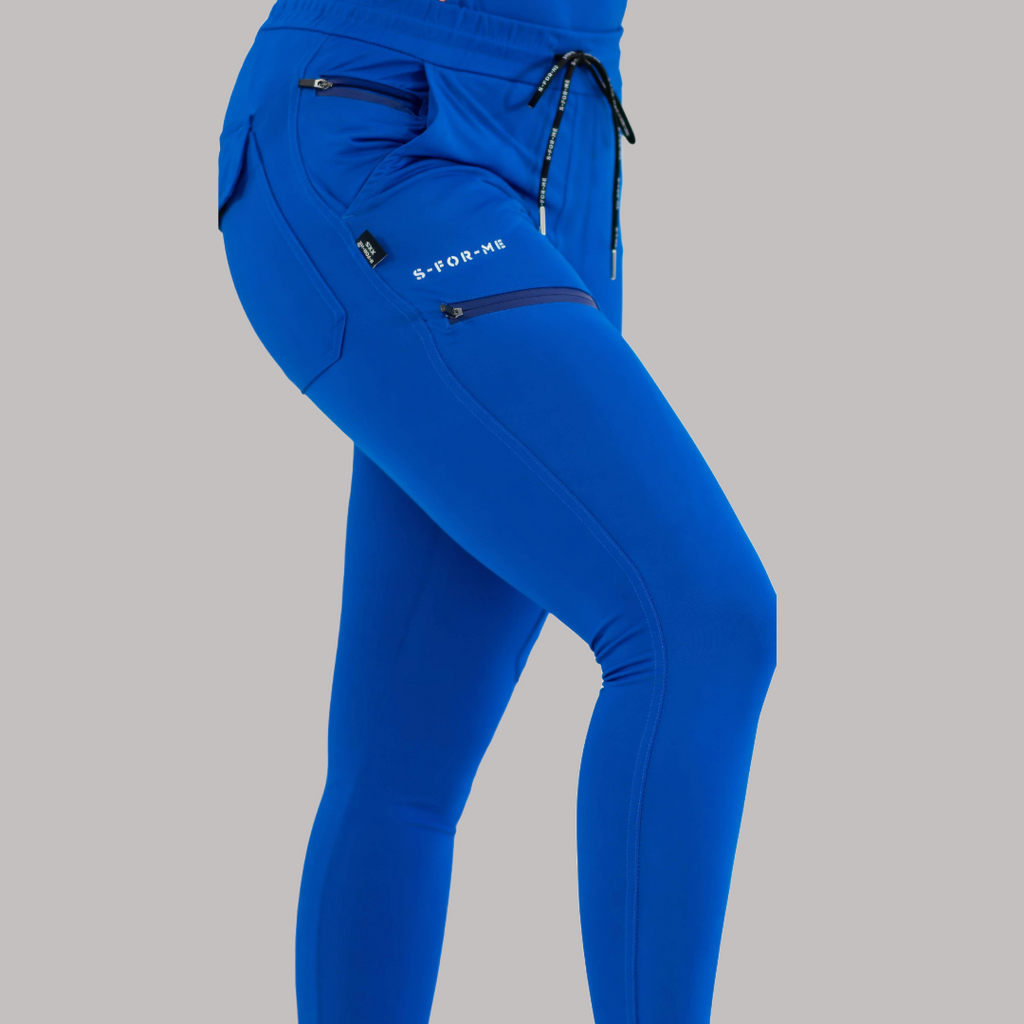 Jogger Quirúrgico Mujer Super Stretch Azul Rey, Scrubs 905