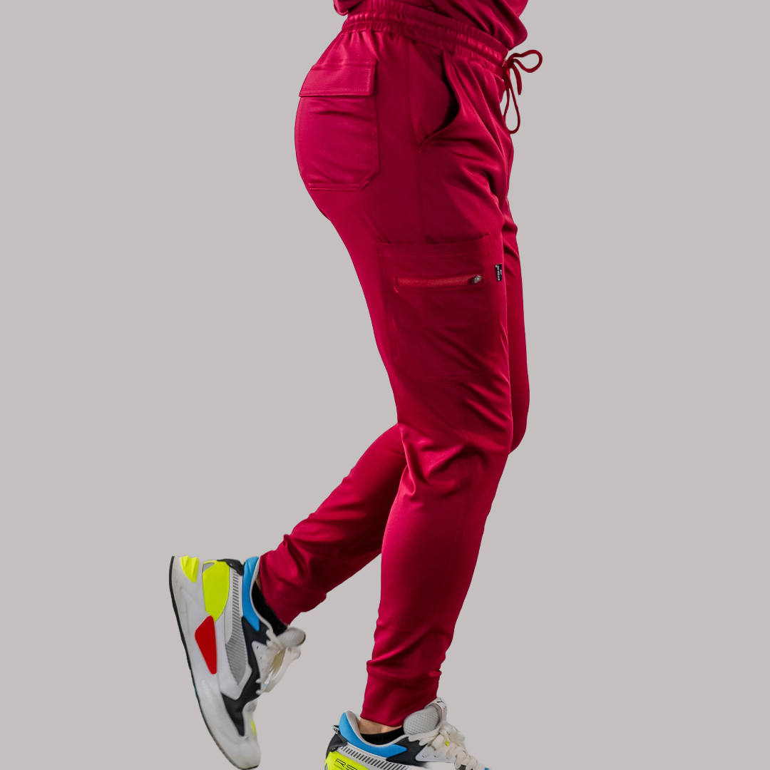 Men’s Scrub Jogger Super Stretch Burgundy, Scrubs 901