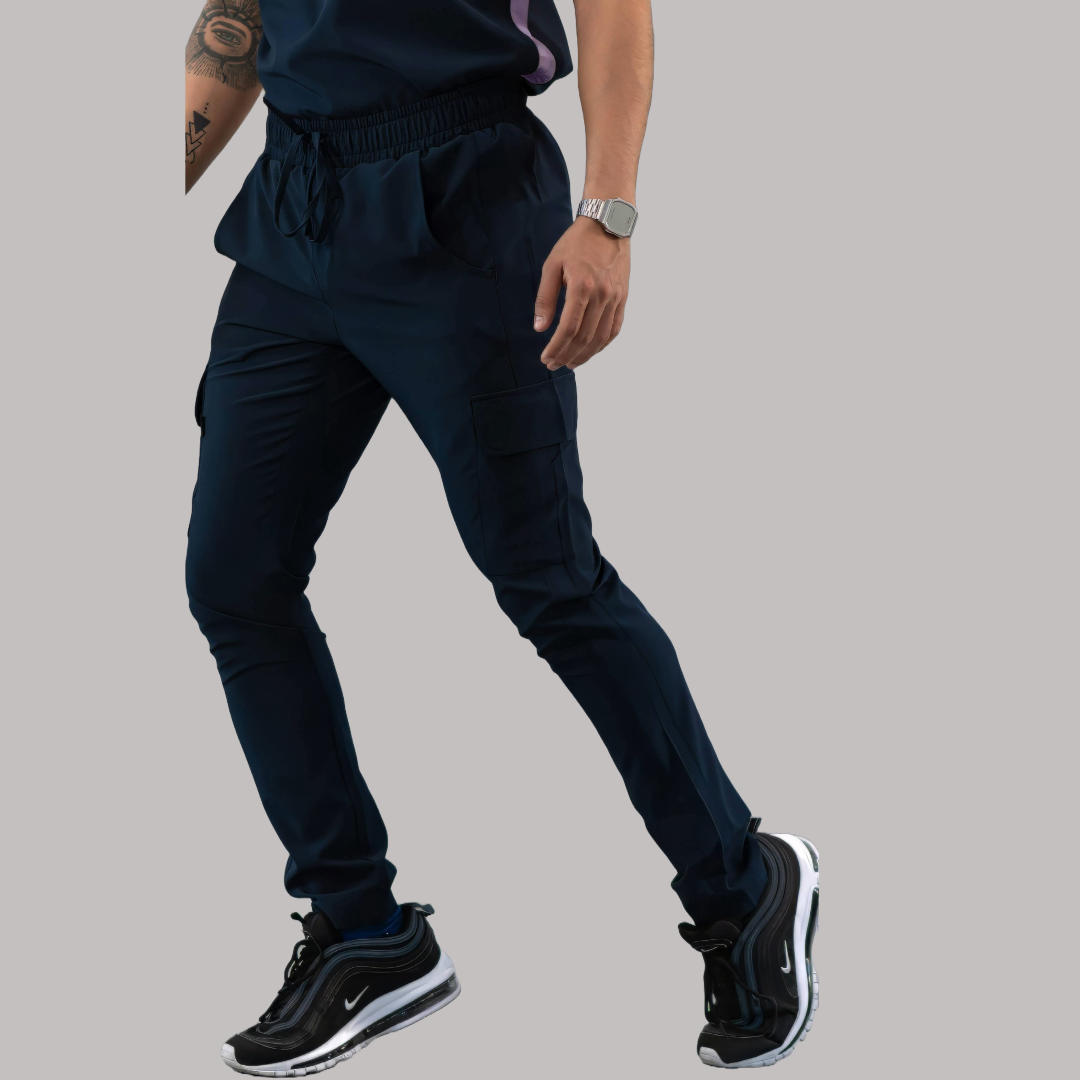 Pantalón Quirúrgico Skinny, Azul Mno F.W Hombre, Scrubs 520