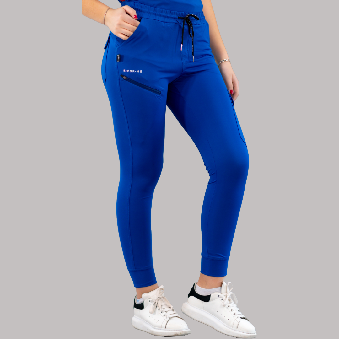 Jogger Unisex Quirúrgico Super Stretch Azul Rey, Scrubs 905
