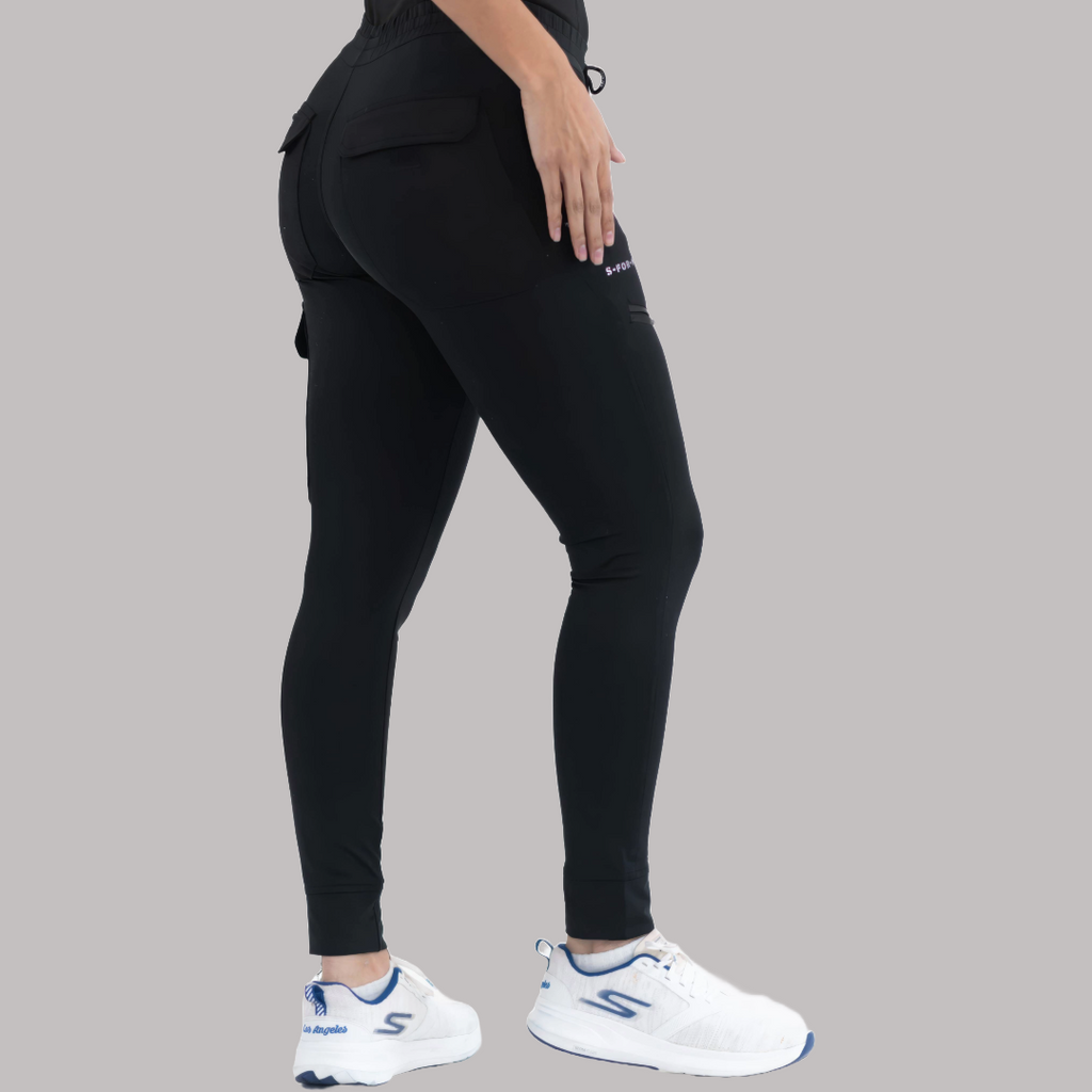 Jogger Quirurgico Mujer Super Stretch Negro, Scrubs 905
