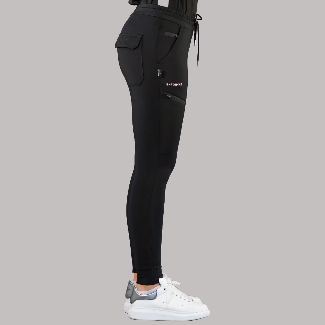 Jogger Quirurgico Mujer Super Stretch Negro, Scrubs 905