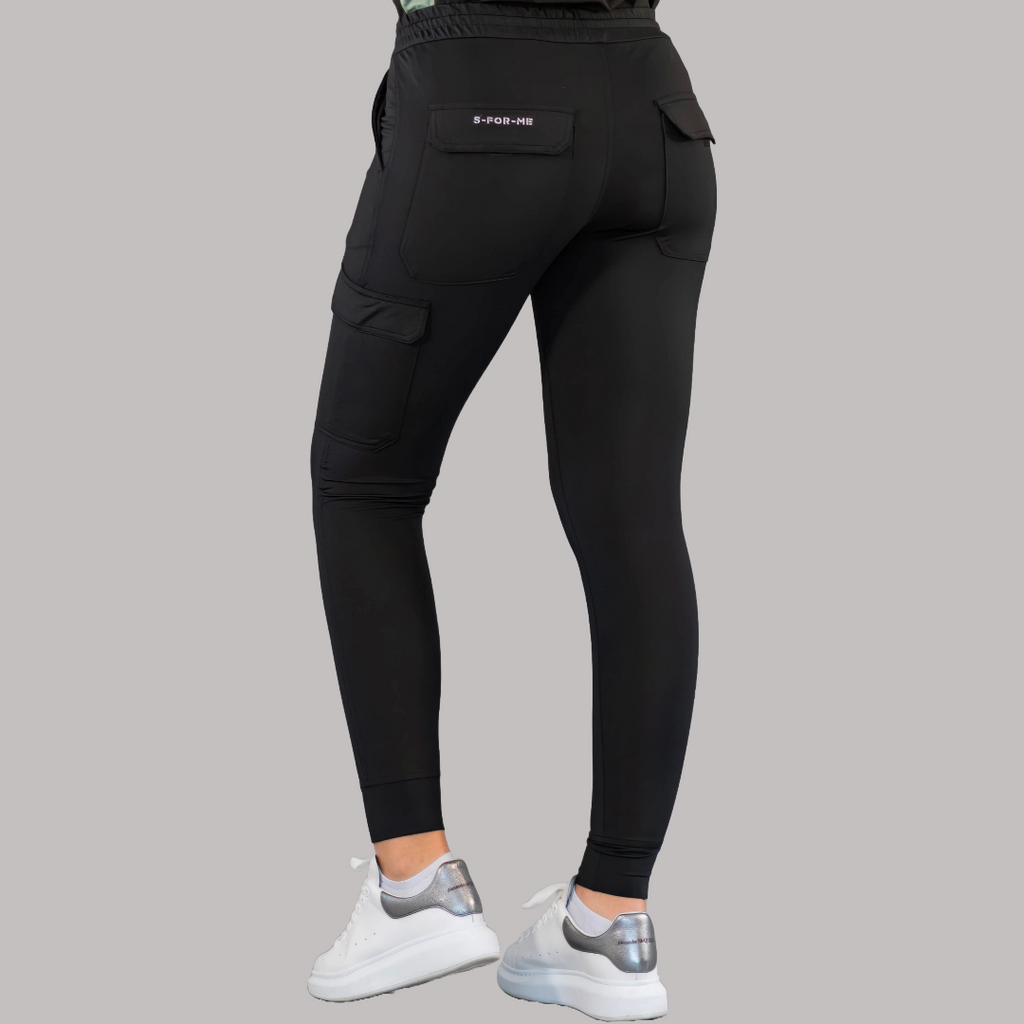 Jogger Quirurgico Mujer Super Stretch Negro, Scrubs 905