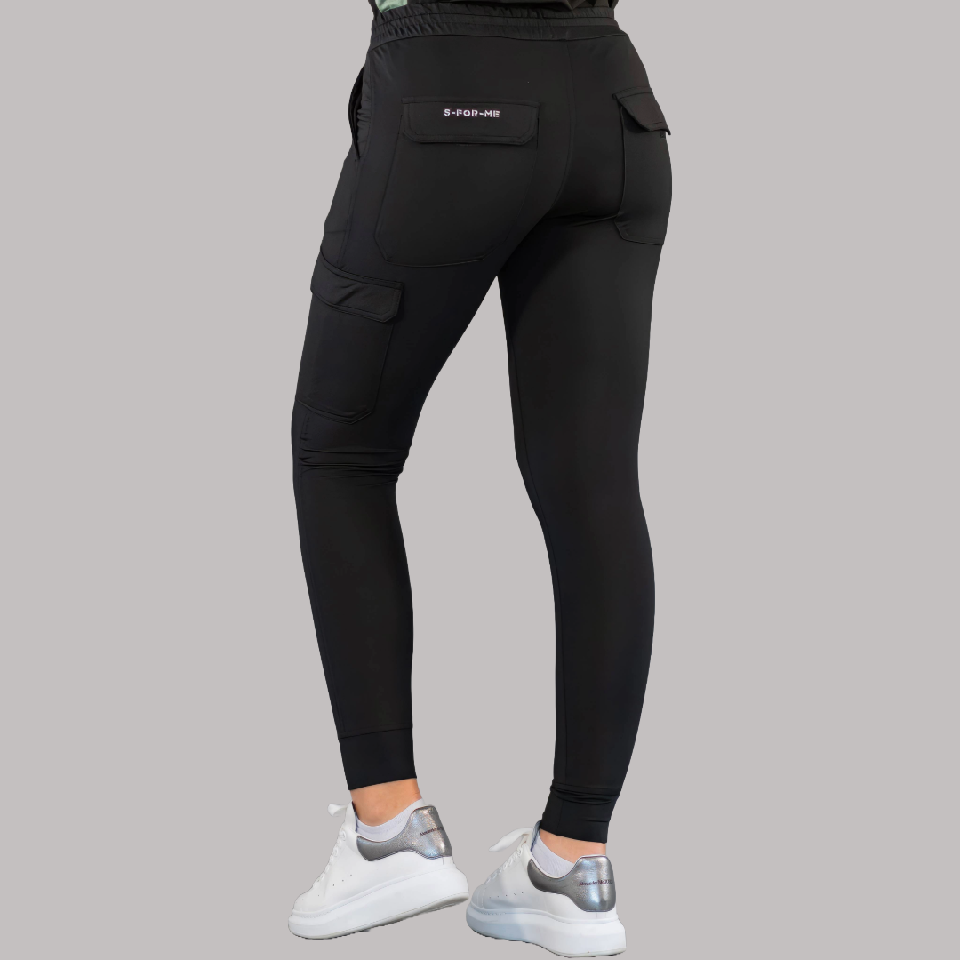 Jogger Quirurgico Mujer Super Stretch Negro, Scrubs 905