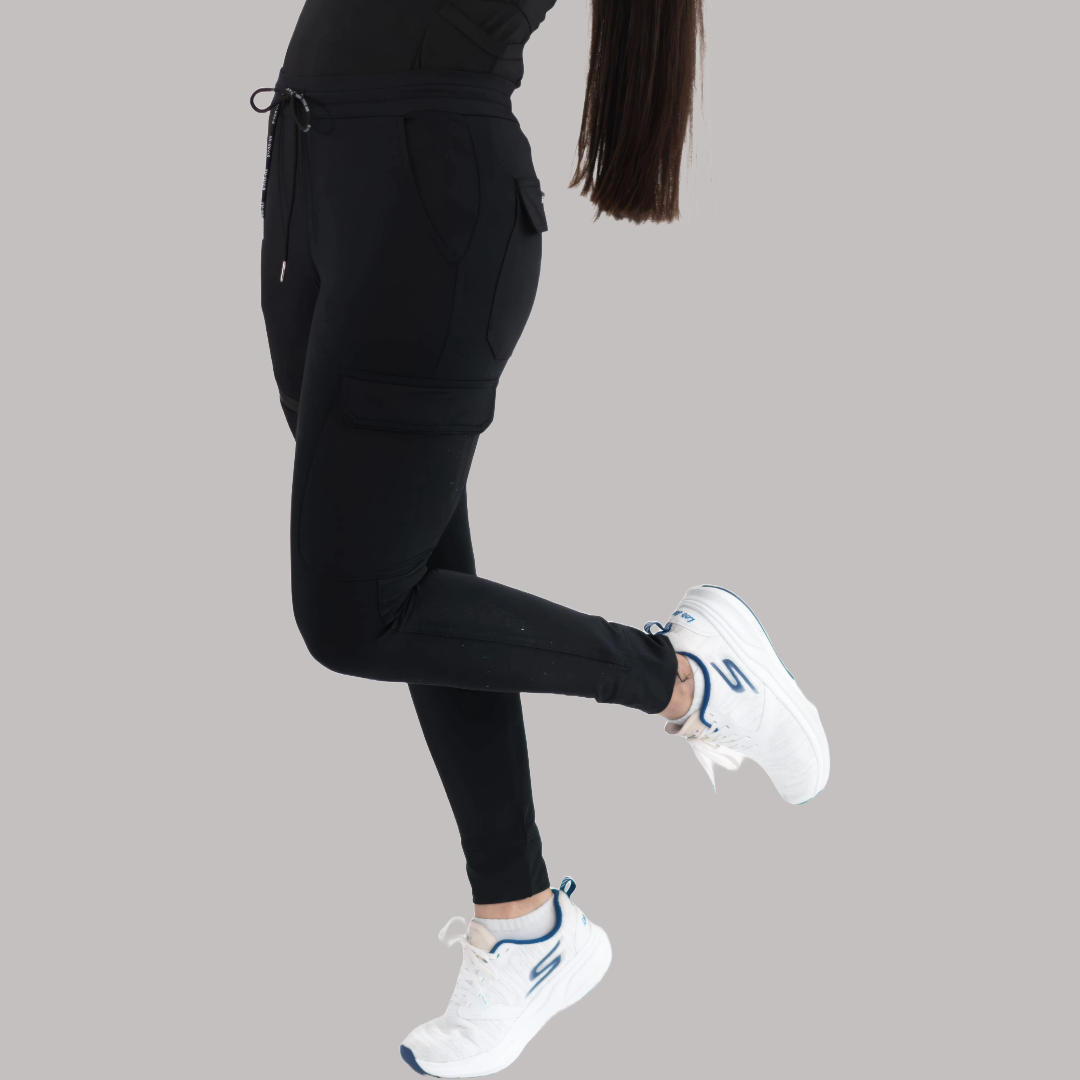 Jogger Quirurgico Mujer Super Stretch Negro, Scrubs 905