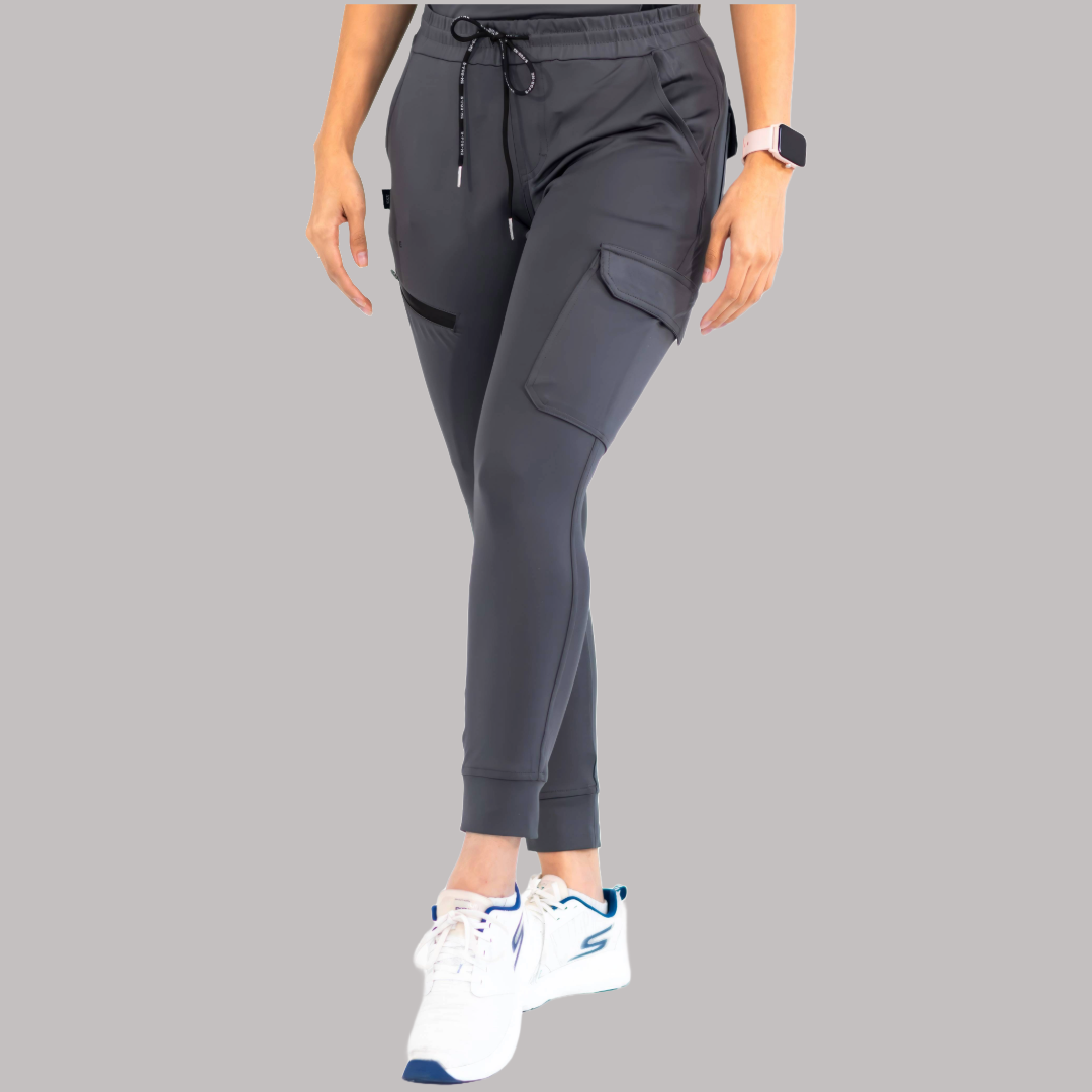 Jogger Quirúrgico Mujer Super Stretch Gris, Scrubs 905