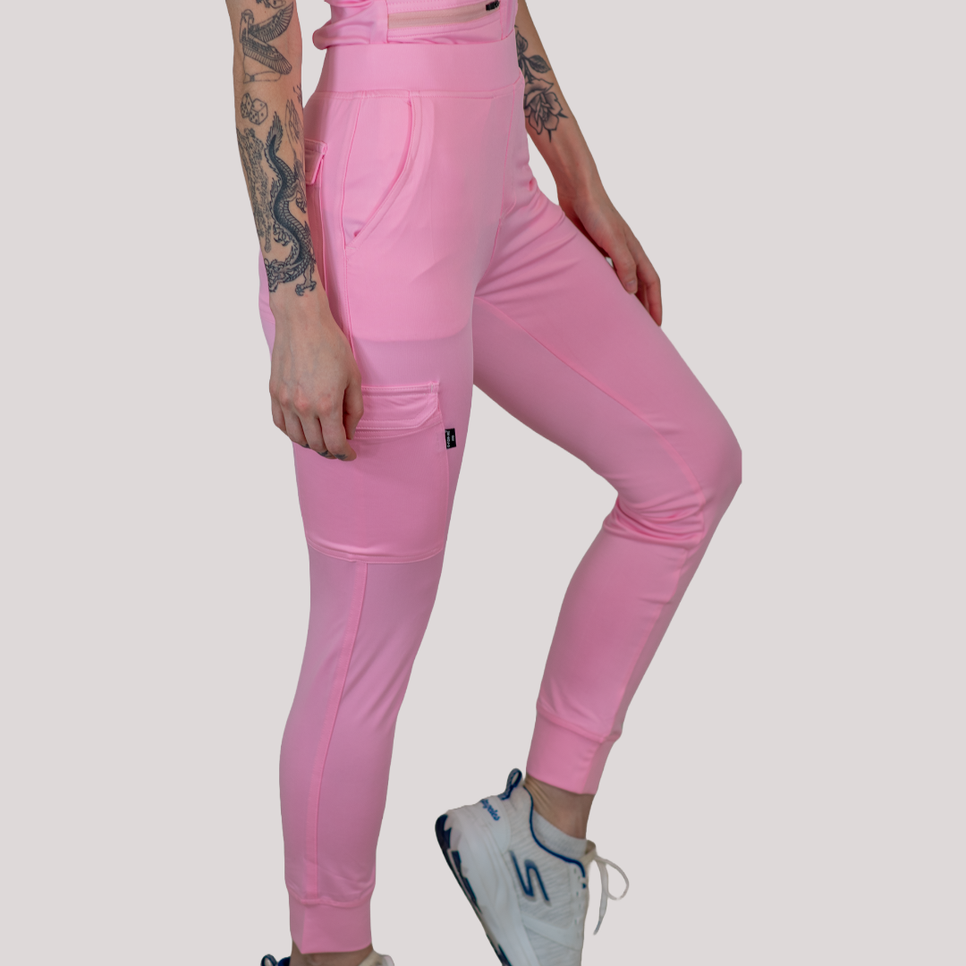 Jogger Quirúrgico, Scrubs Super Stretch Mujer 901 Rosa Pastel
