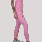 Scrub jogger rosa pastel para mujer Sandel Medica con ajuste comodo para guardias
