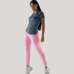 Vista trasera del jogger quirurgico rosa pastel mujer Estilo 901 Sandel Medica