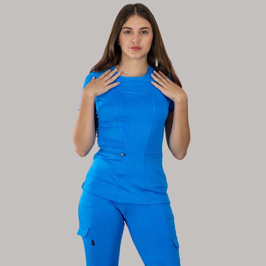 Filipina Quirúrgica Mujer Turquesa Super Stretch, Scrubs 901