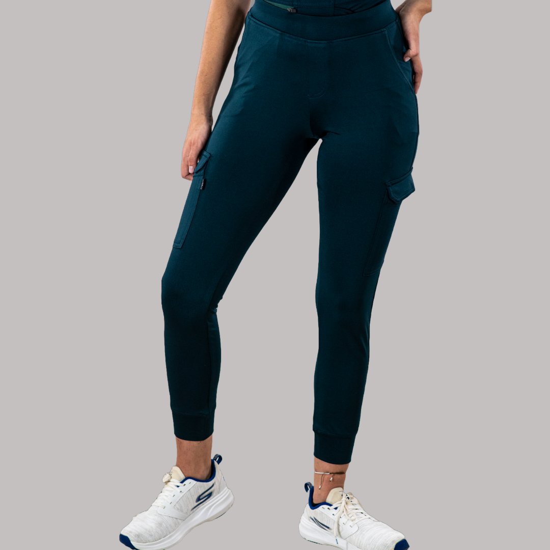 Jogger Quirúrgico Mujer Est. 901 | Verde Botella Super Stretch