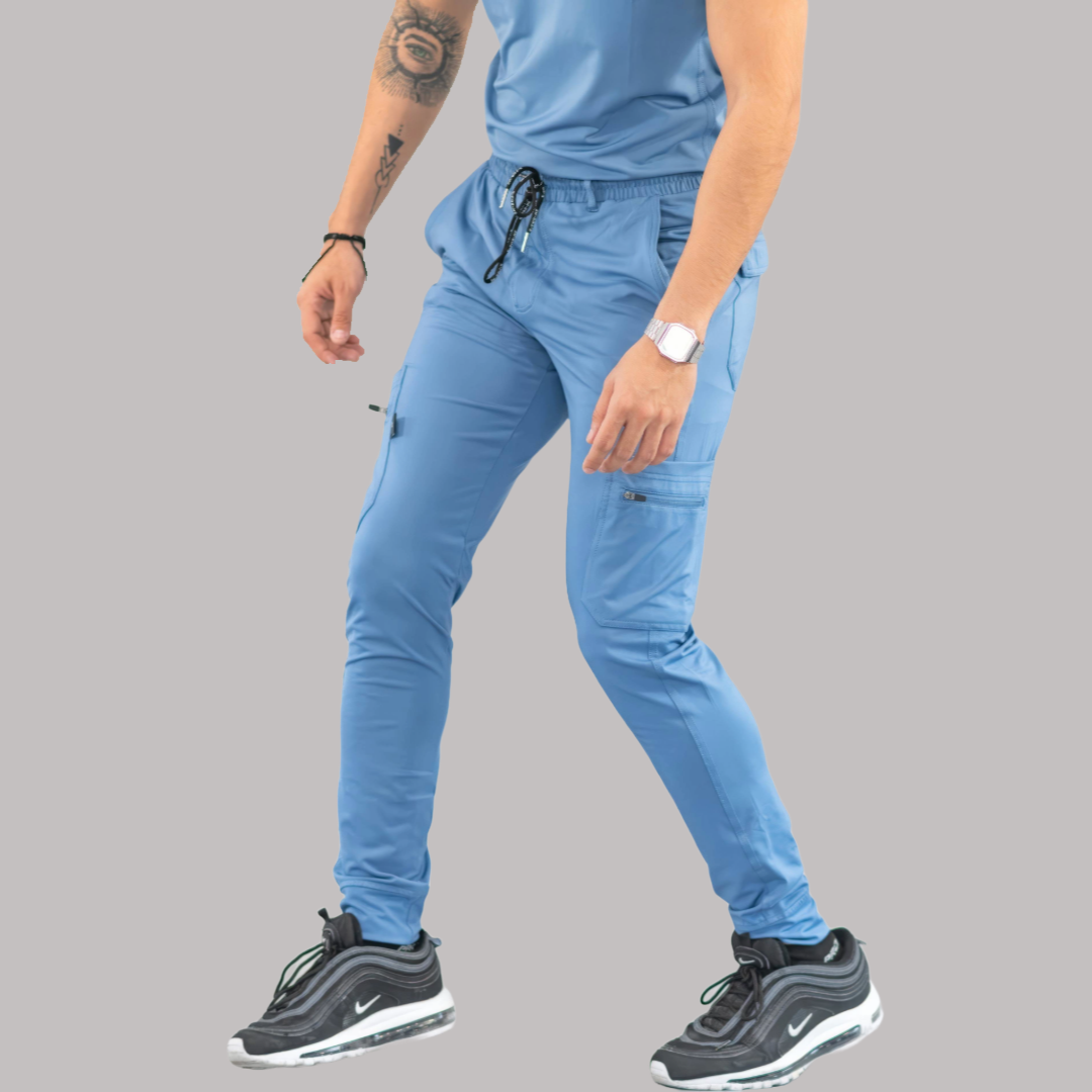 Jogger Quirúrgico Hombre Azul Plumbago, Scrubs 901