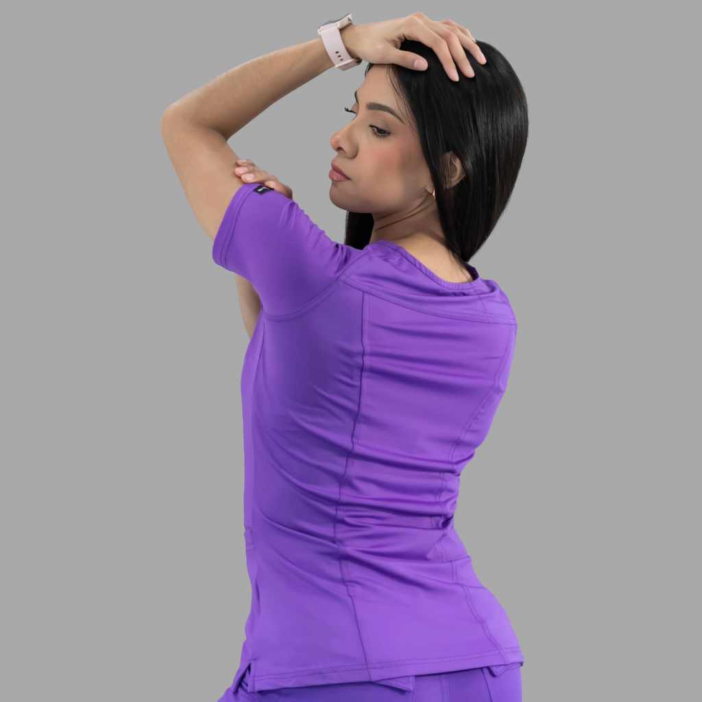 Filipina Quirurgica Mujer Morada Super Stretch, Scrubs 901