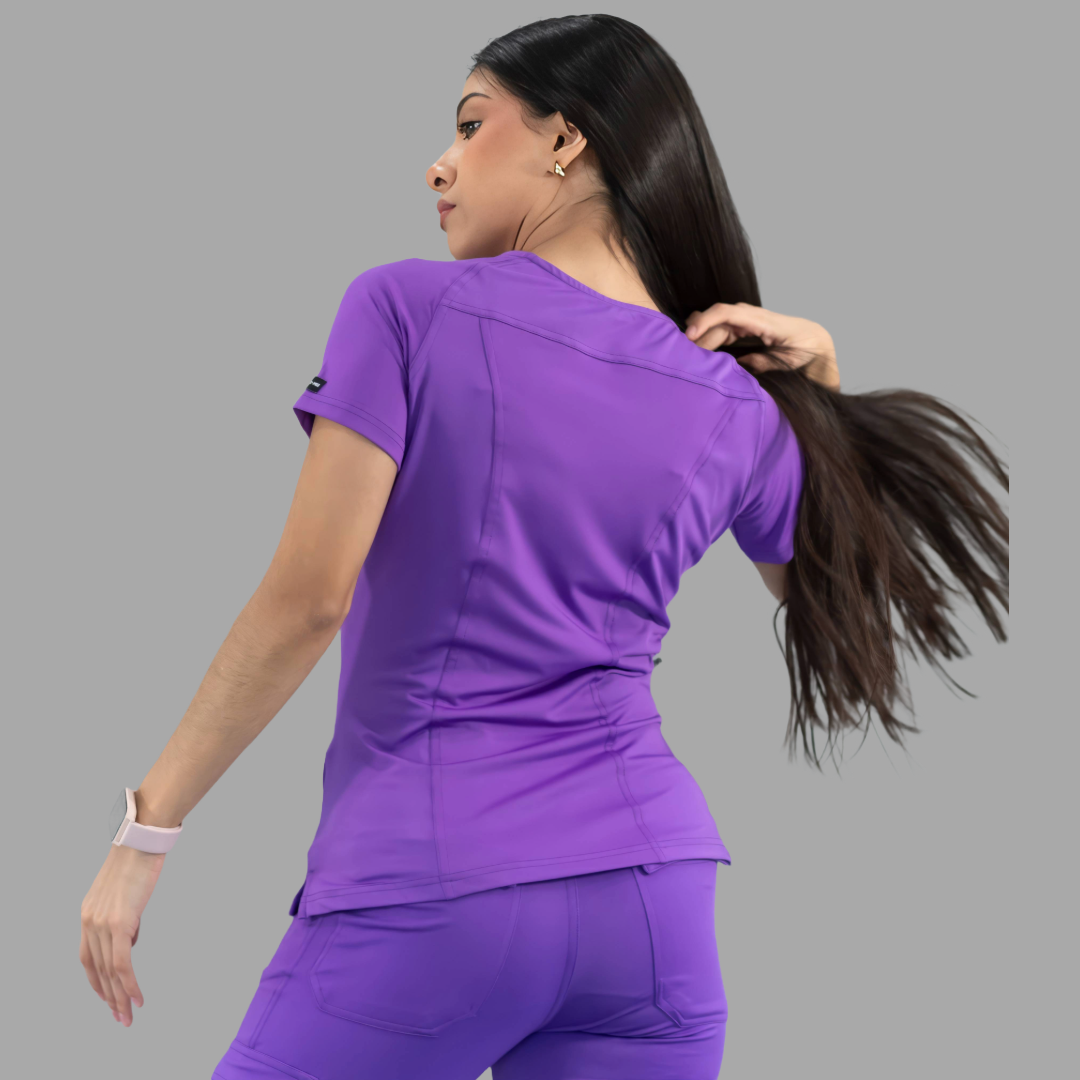 Filipina Quirurgica Mujer Morada Super Stretch, Scrubs 901