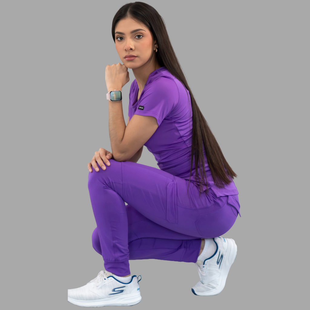 Filipina Quirurgica Mujer Morada Super Stretch, Scrubs 901