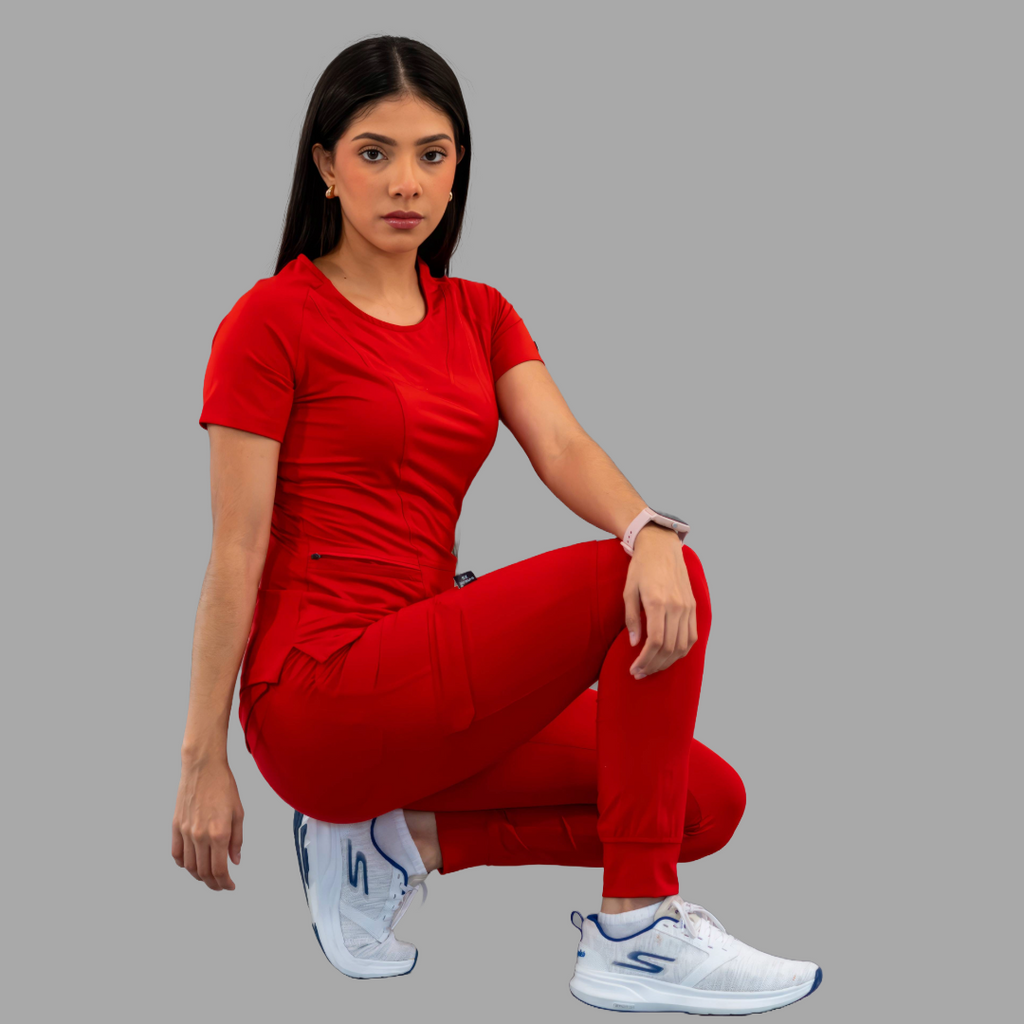 Conjunto Quirúrgico Mujer – Estilo 901 Rojo | Super Stretch