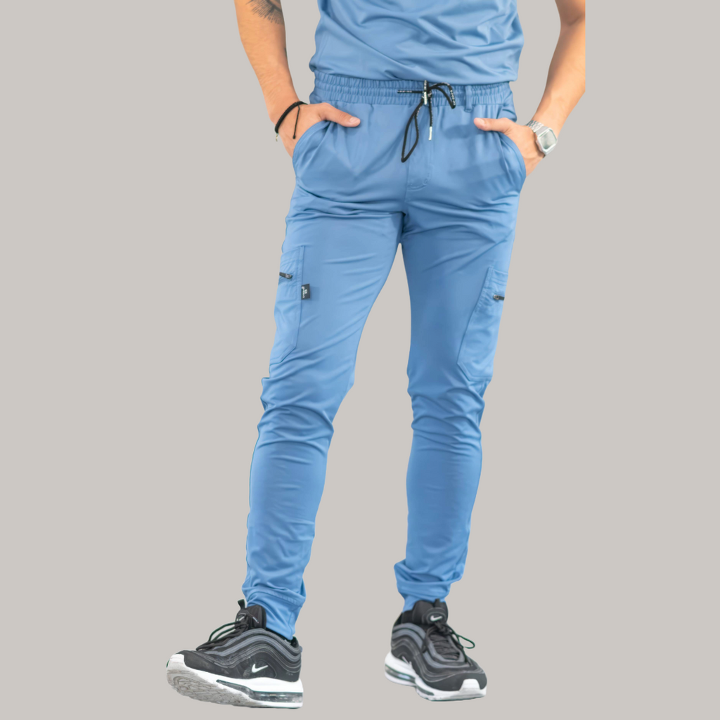 Jogger Quirúrgico Hombre Azul Plumbago, Scrubs 901