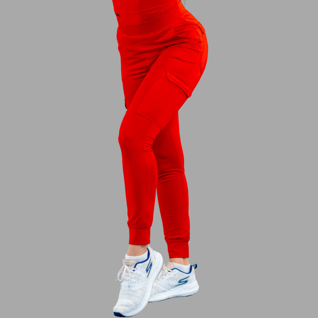 Jogger Quirurgico Mujer Rojo, Super Stretch, Scrubs 901
