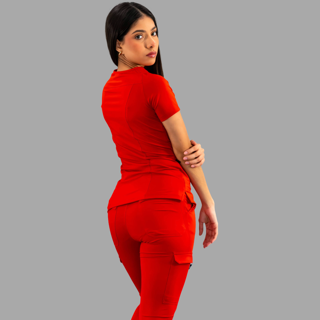 Conjunto Quirúrgico Mujer – Estilo 901 Rojo | Super Stretch