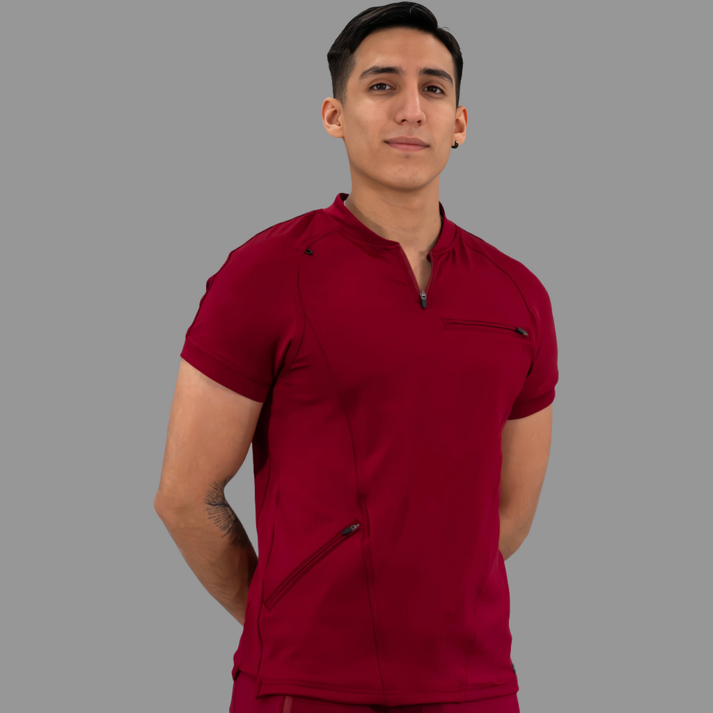 Conjunto Quirúrgico Super Stretch Hombre – Estilo 920 Vino