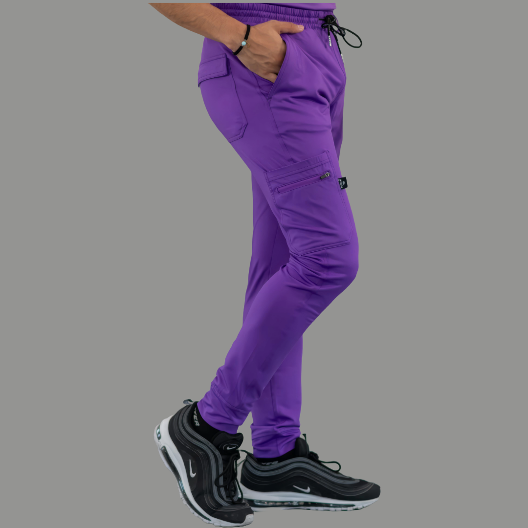 Jogger Super Stretch Hombre Morado, Scrubs 901