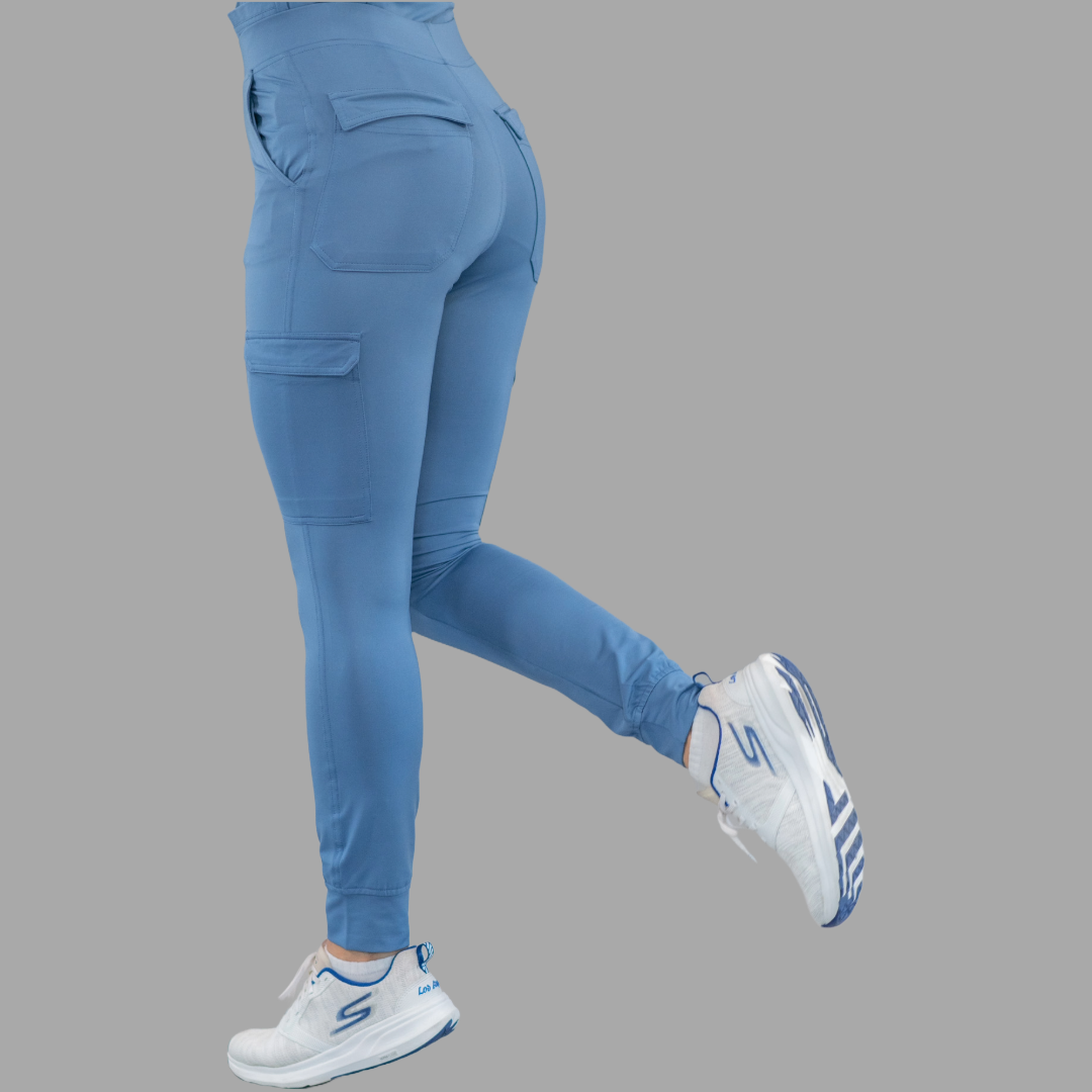 Jogger Quirúrgico Mujer Azul Cornflower, Super Stretch, Scrubs 901